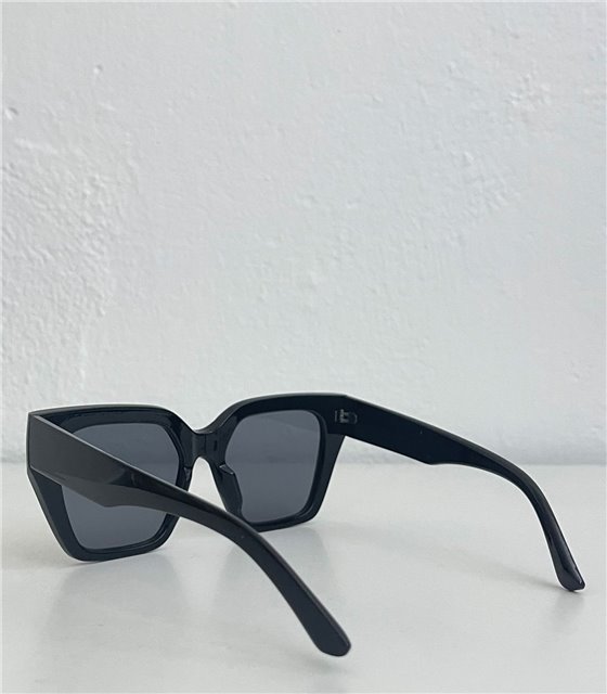 Γυαλιά ηλίου κοκάλινα με μαύρο φακό (Μαύρο)