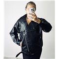 Δερματίνη jacket oversized Sophie