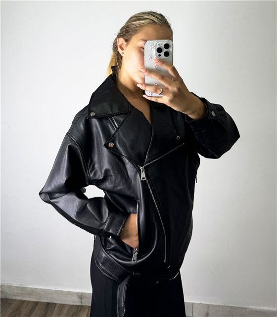 Δερματίνη jacket oversized Sophie