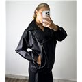 Δερματίνη jacket oversized Sophie