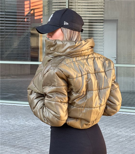 Bomber jacket με τσέπες (Χακί)