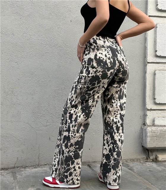 Ψηλόμεσο τζιν μπατίκ camo Mirella