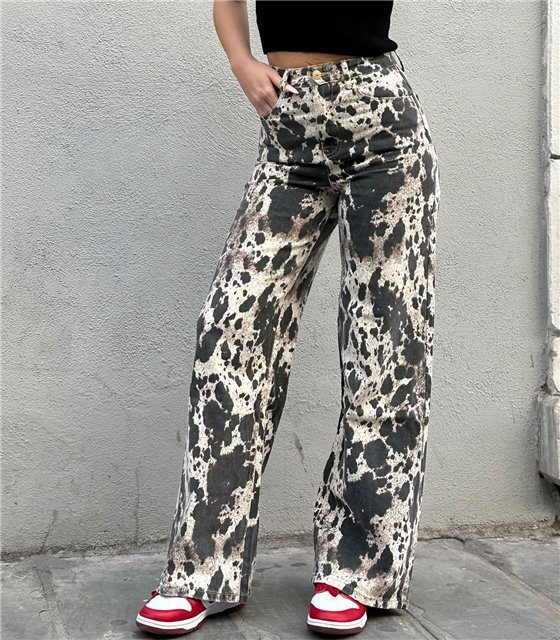 Ψηλόμεσο τζιν μπατίκ camo Mirella